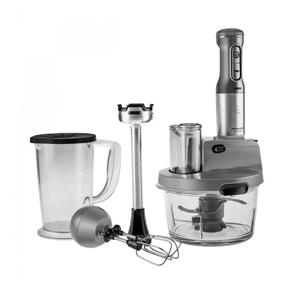 Karaca Mastermaid Steel Glass 8 in 1 Food Processor, 2500W, Galaxy Grey
