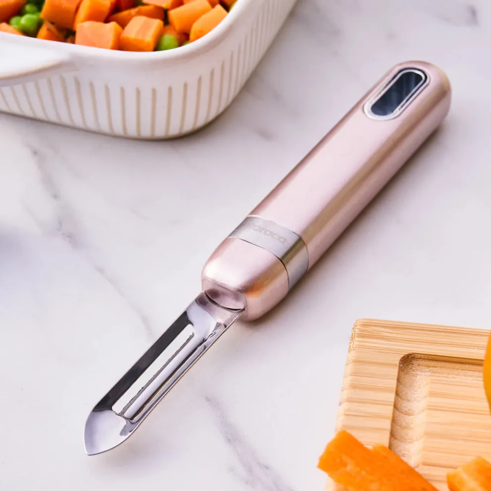 Karaca Mastermaid Stainless Steel Peeler, 20.4x2cm, Rose Gold