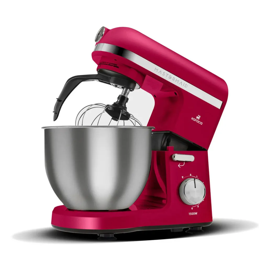 Karaca Mastermaid Chef Pro Zero Side Tech Stand Mixer, 5L, 1500W, Red