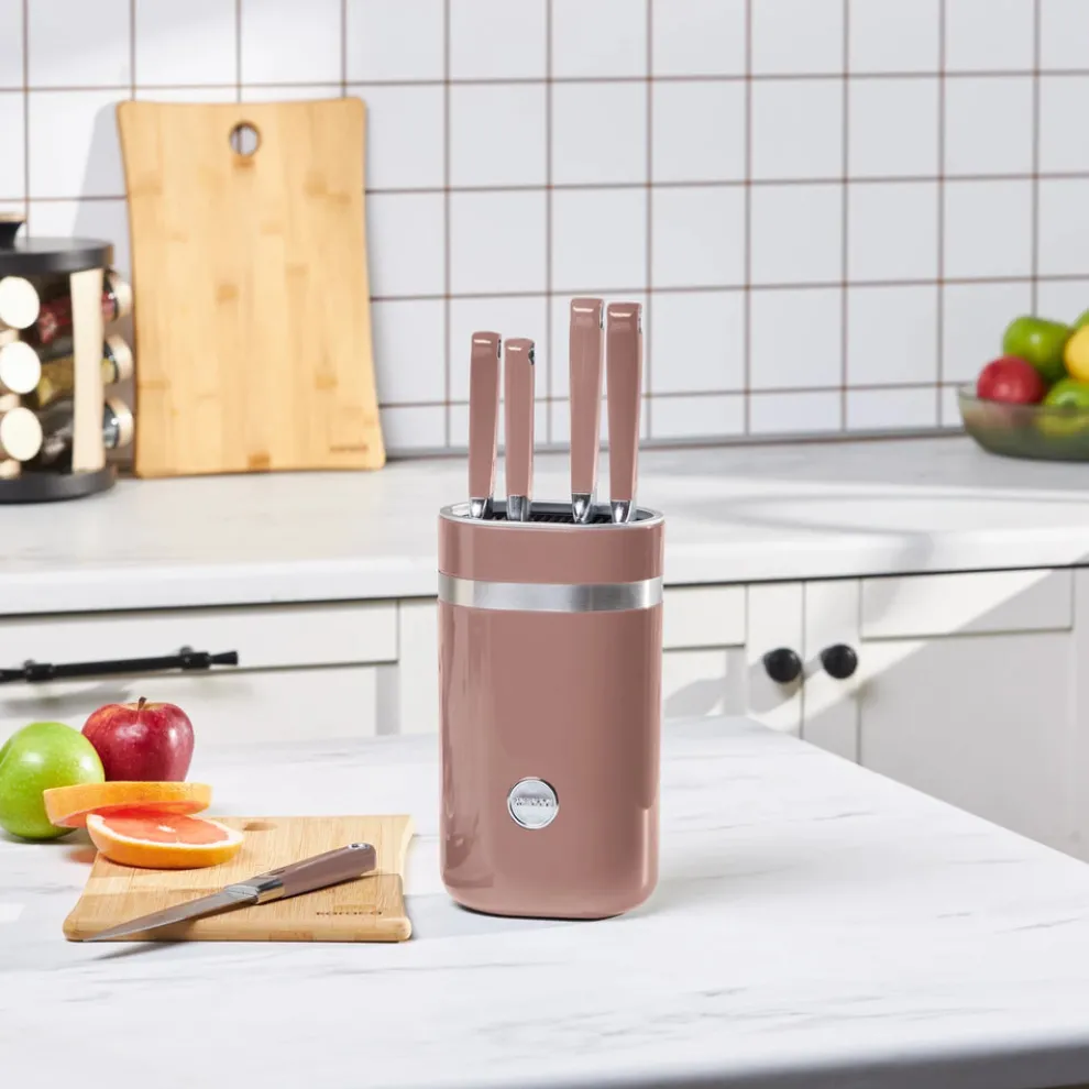 Karaca Mastermaid 6-Piece Knife Set, Rose Gold