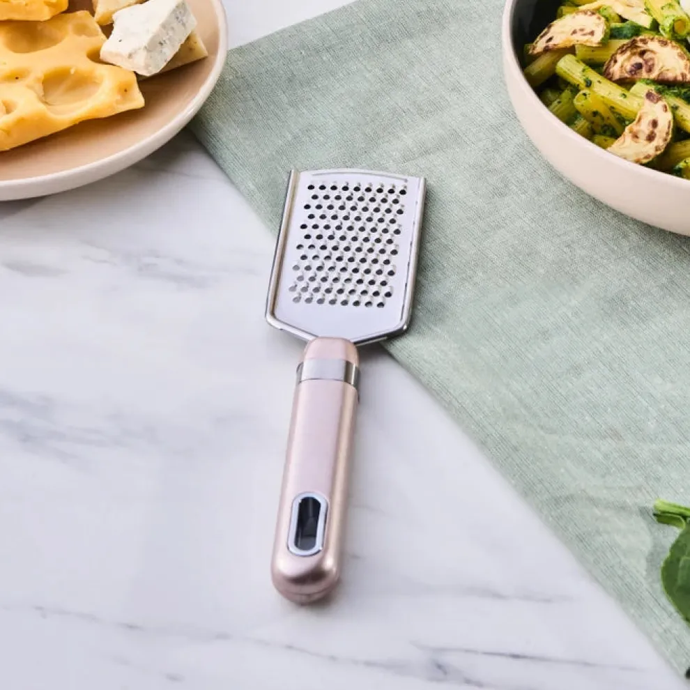 Karaca Mastermaid Stainless Steel Grater, 24.8x6cm, Rose Gold