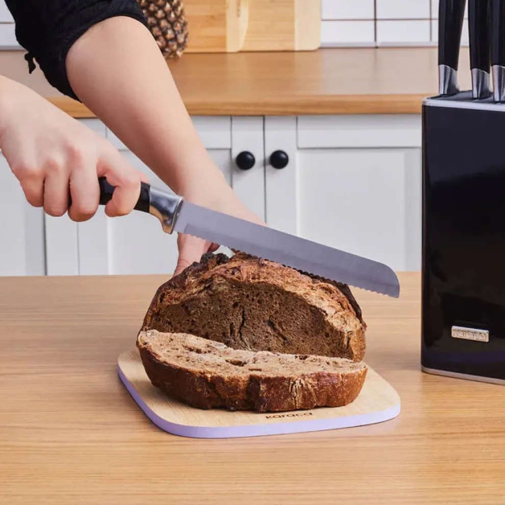 Karaca Mastersharp 6-Piece Stainless Steel Knife Set, 30cm, Black