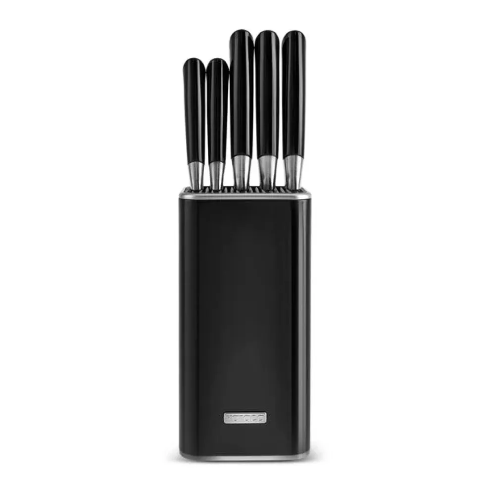 Karaca Mastersharp 6-Piece Stainless Steel Knife Set, 30cm, Black