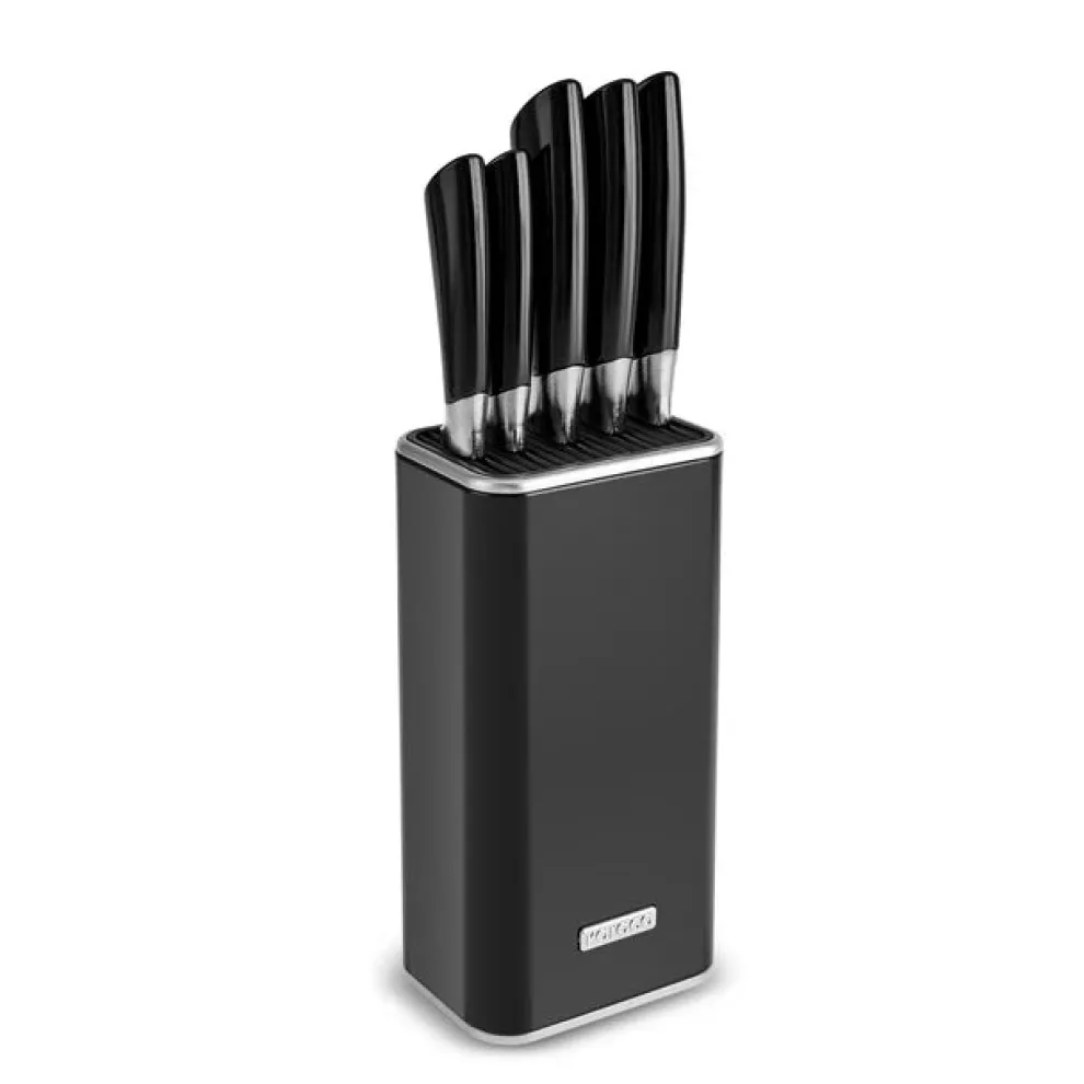 Karaca Mastersharp 6-Piece Stainless Steel Knife Set, 30cm, Black
