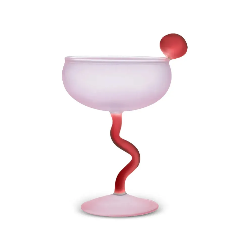 Karaca Miracle Martini Cocktail Glass, 250ml, Pink