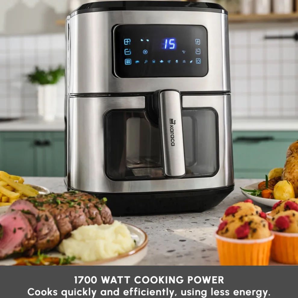 Karaca Multifry Air Fryer, 6,5L, 1700W, Inox