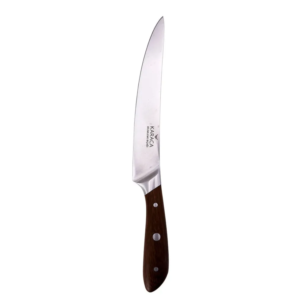 Karaca Nature Carving Knife, 20cm, Wood Silver