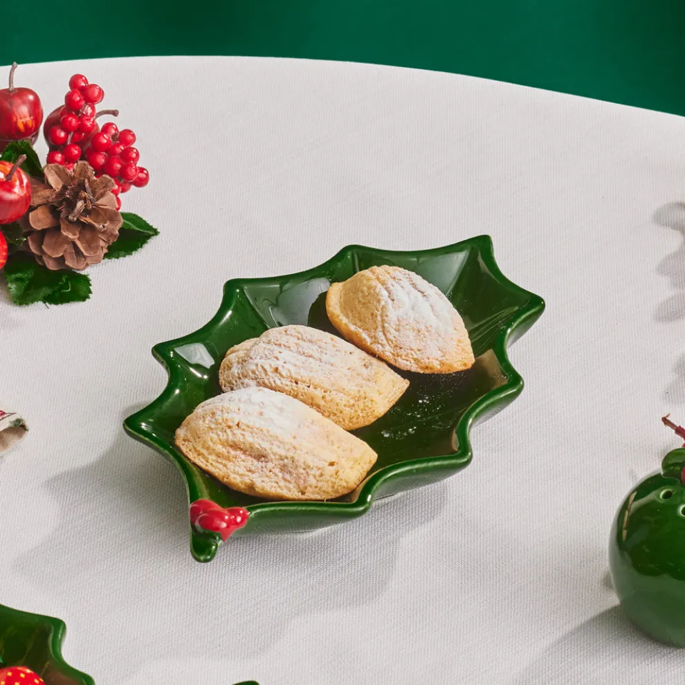 Karaca New Year Christmas Butcher's Broom Large Serving Platter 22cm, Multi