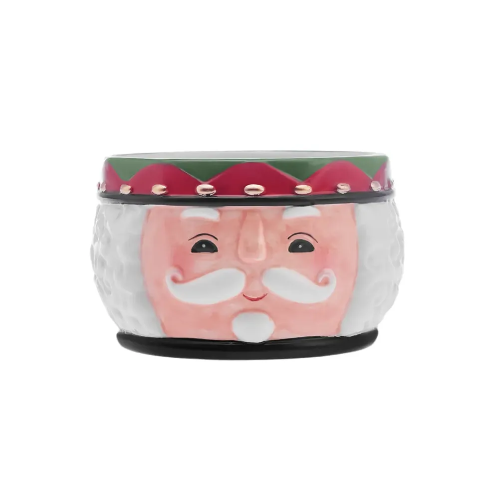Karaca New Year Christmas Nutcracker Dipping Dish, 12cm, White Multi