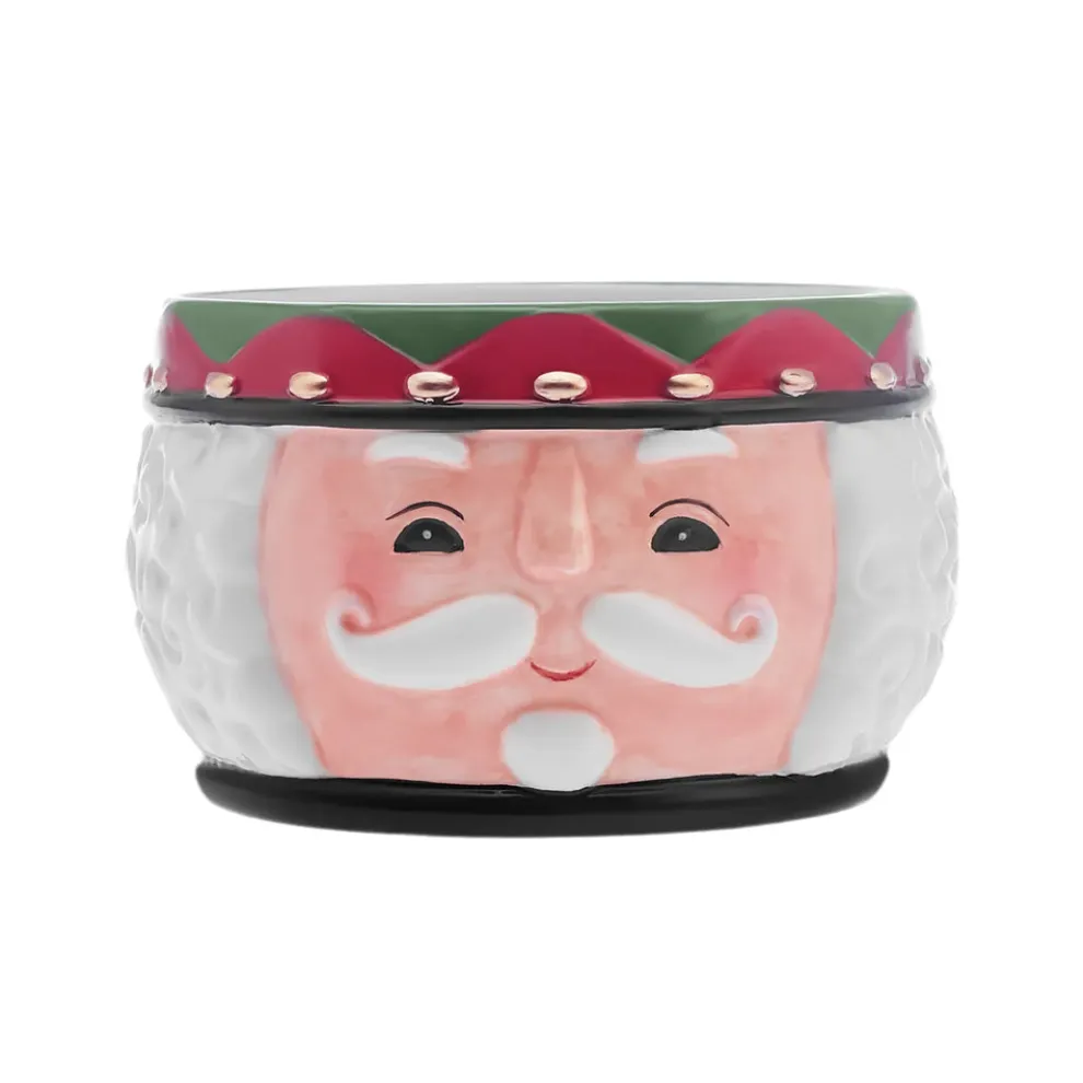 Karaca New Year Christmas Nutcracker Dipping Dish, 19cm, White Multi