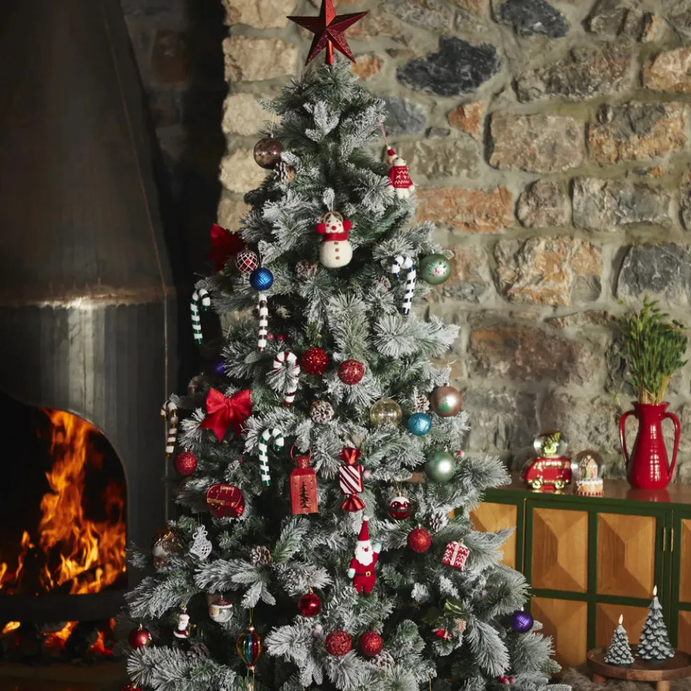 Karaca New Year Christmas Pine Unlit Christmas Tree, 210cm, Green