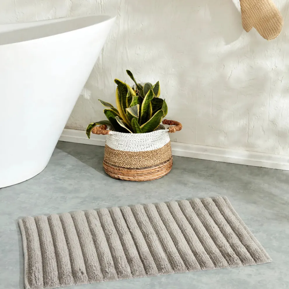 Karaca Nodie Bath Mat, 50cmx80cm, Grey