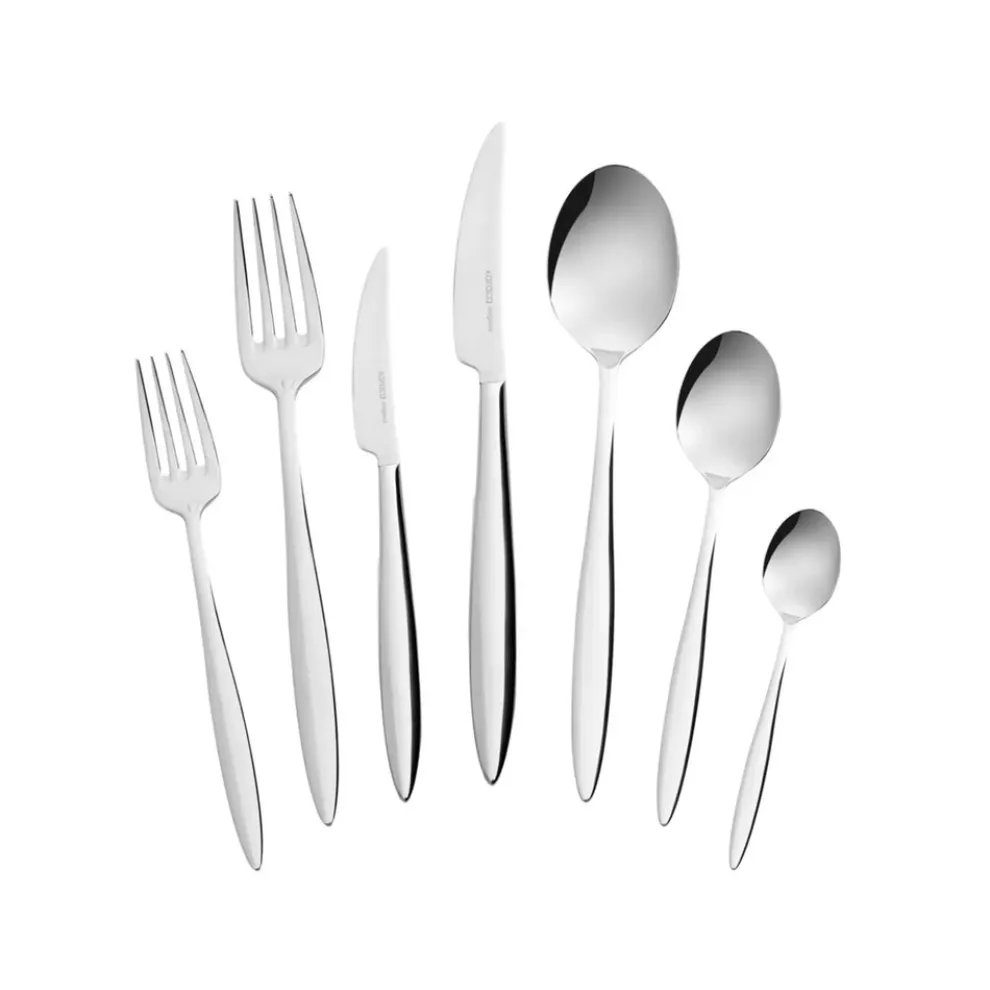 Karaca Novara 84-Piece Stainless Steel Cutlery Set for 12 People