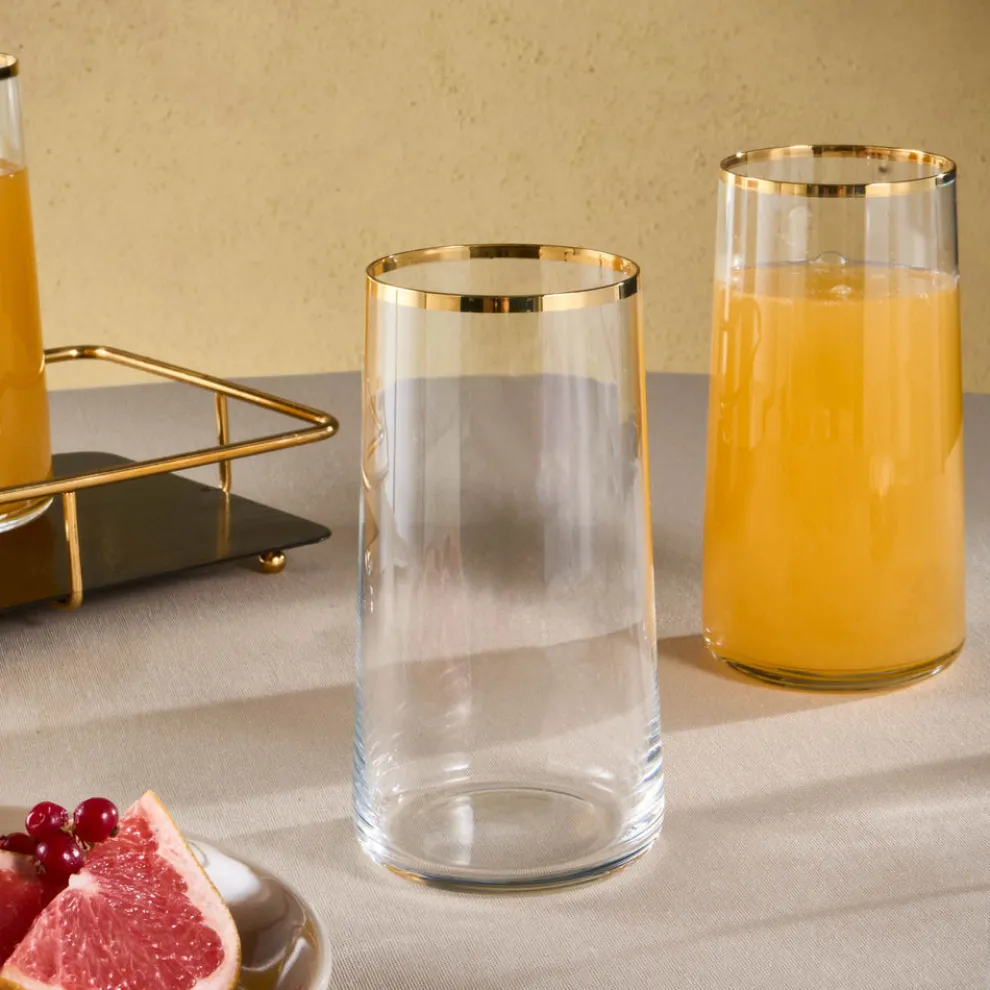 Karaca Orlando 6-Piece Highball Glass Set, 520ml, Multi