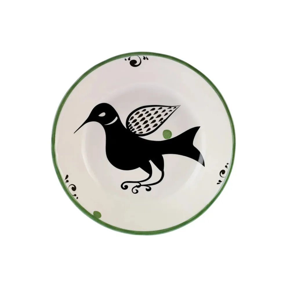 Karaca Paye Seljuk Collection Porcelain CerealSoup Bowl, 20cm, Green Multi