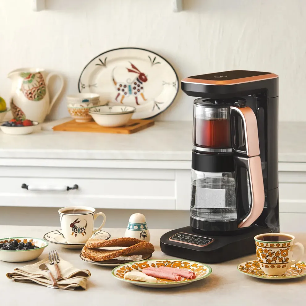 Karaca Paye Seljuk Collection Porcelain Pasta Bowl, 23cm, Yellow Multi