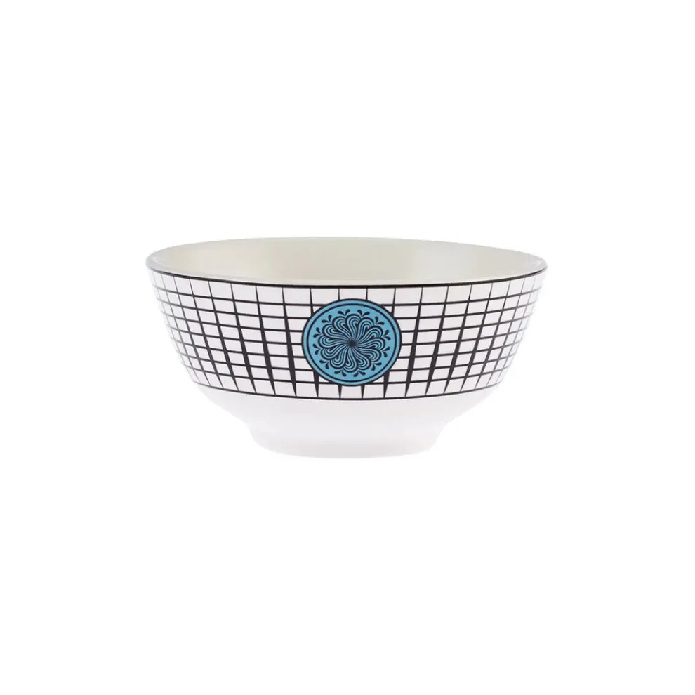 Karaca Paye Seljuk Collection Porcelain Snack Bowl, 12cm, Blue Multi