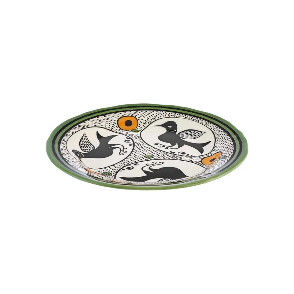 Karaca Paye Seljuk Collection Porcelain Side Plate, 21cm, Green Multi
