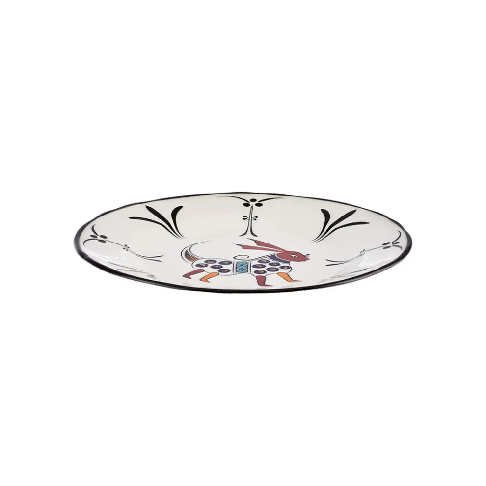 Karaca Paye Seljuk Collection Porcelain Side Plate, 16cm, Red Multi