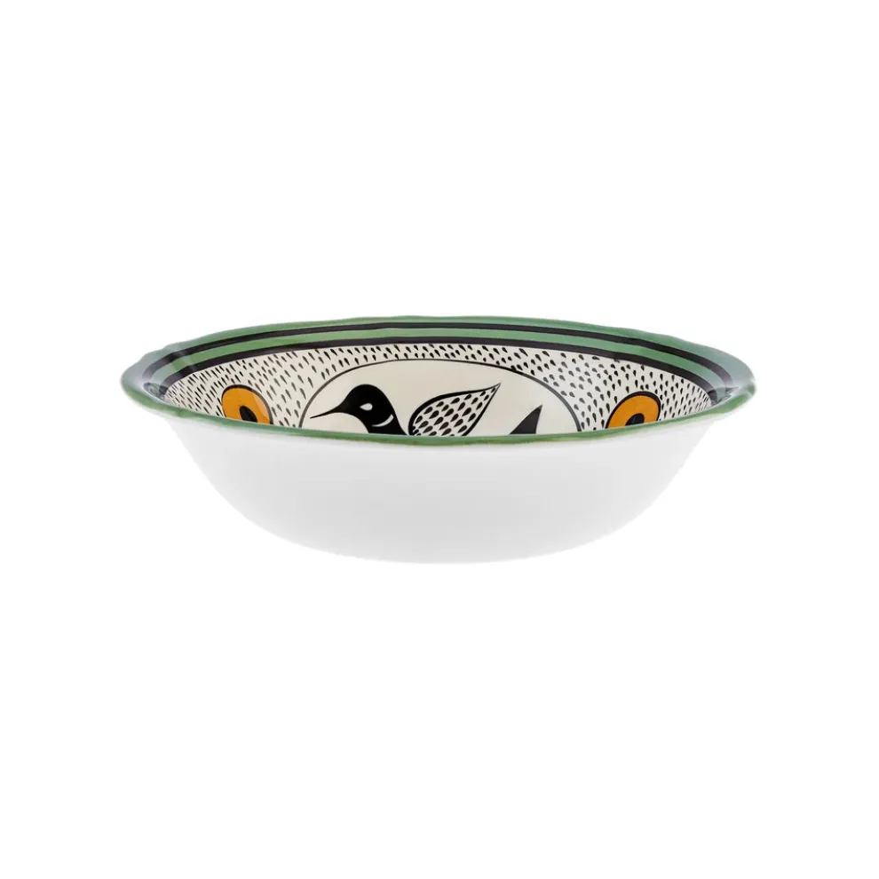 Karaca Paye Seljuk Collection Porcelain Serving Bowl, 24cm, Green Multi