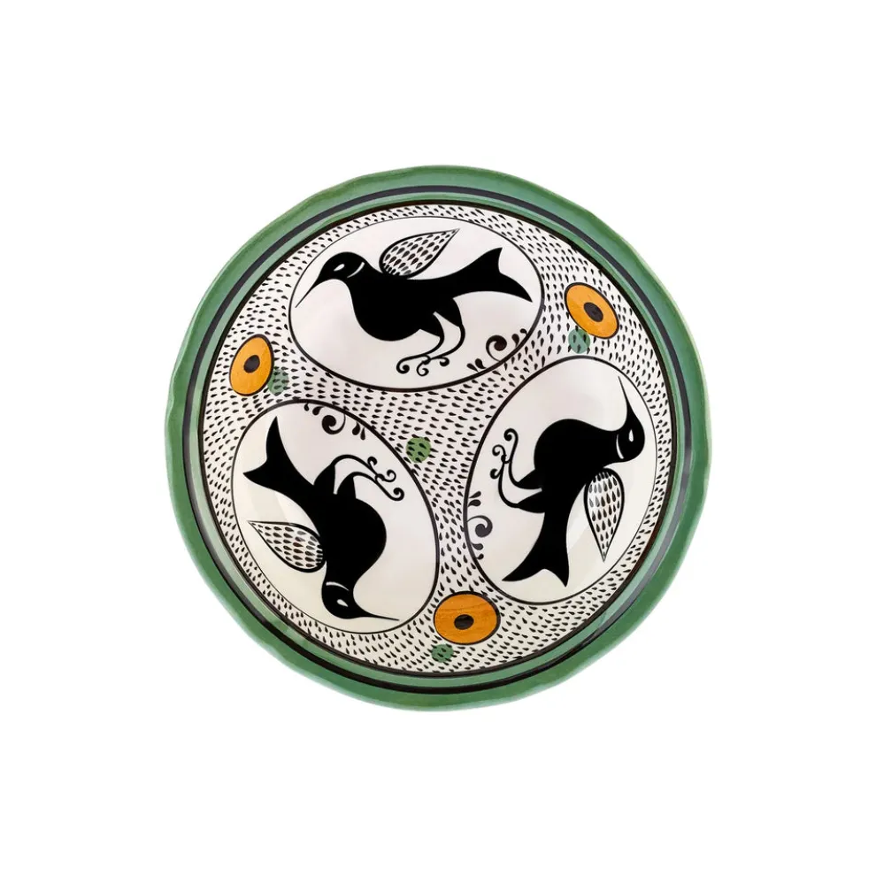 Karaca Paye Seljuk Collection Porcelain Serving Bowl, 24cm, Green Multi