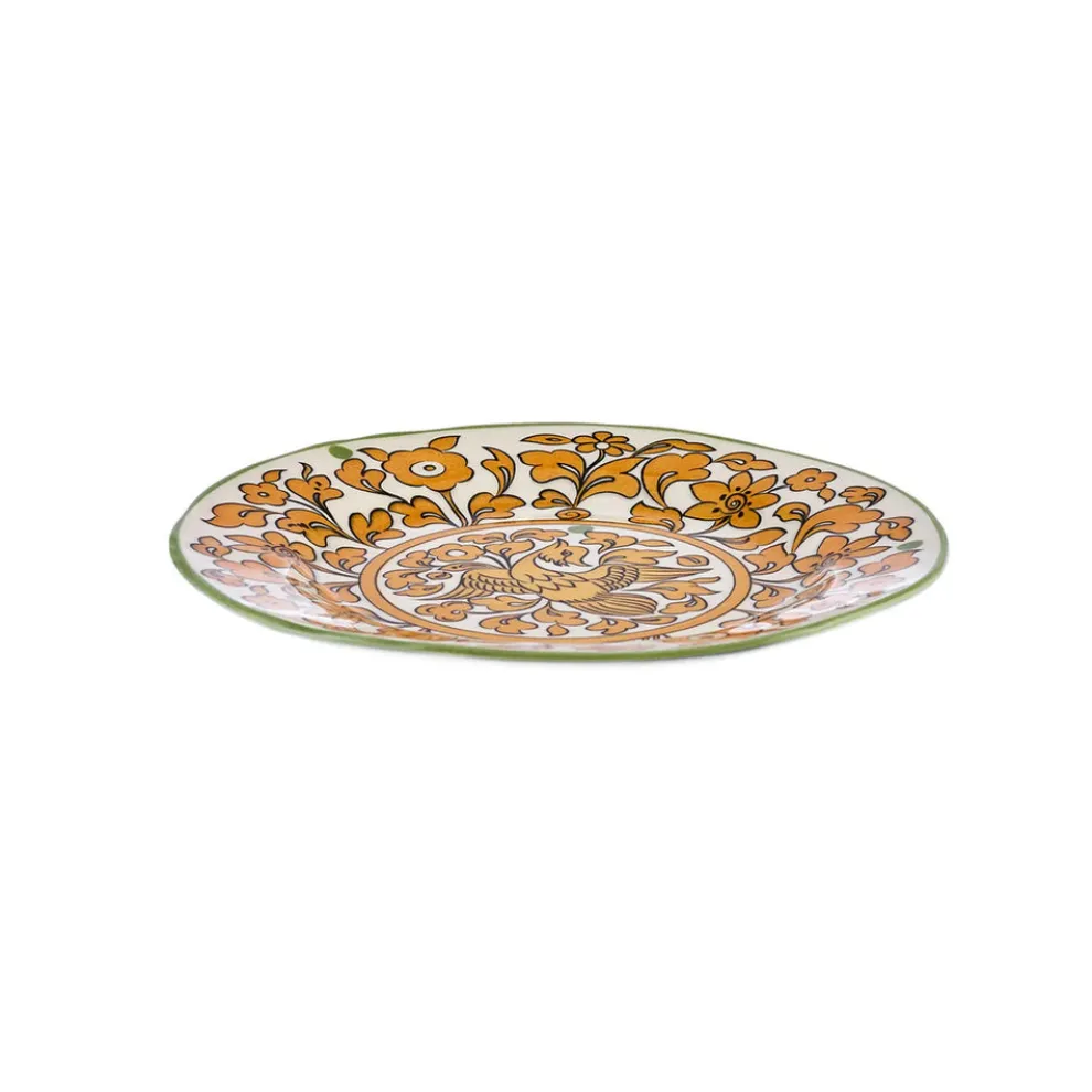 Karaca Paye Seljuk Collection Porcelain Side Plate, 16cm, Yellow Multi