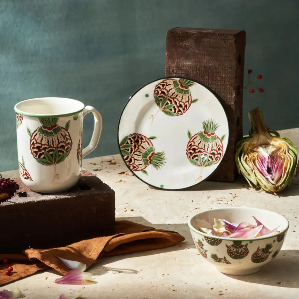 Karaca Paye Seljuk Collection Porcelain Side Plate, 16cm, Green Multi