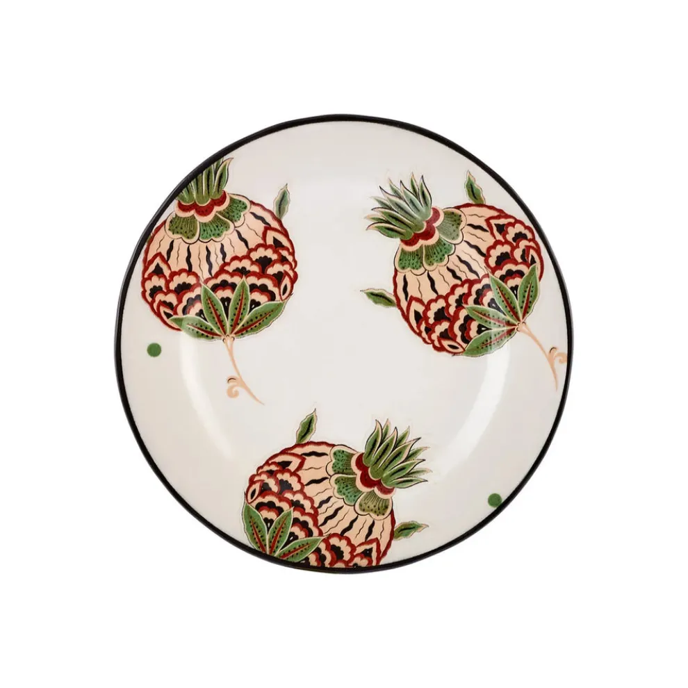 Karaca Paye Seljuk Collection Porcelain Side Plate, 16cm, Green Multi