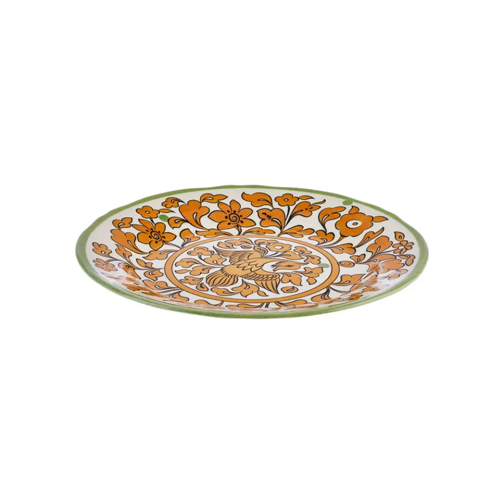 Karaca Paye Seljuk Collection Porcelain Side Plate, 21cm, Yellow Multi