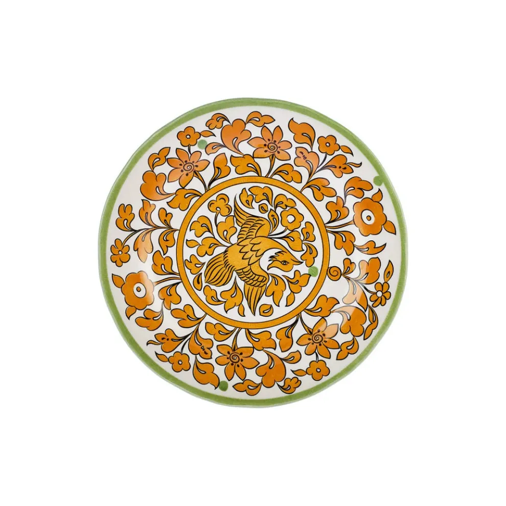 Karaca Paye Seljuk Collection Porcelain Side Plate, 21cm, Yellow Multi