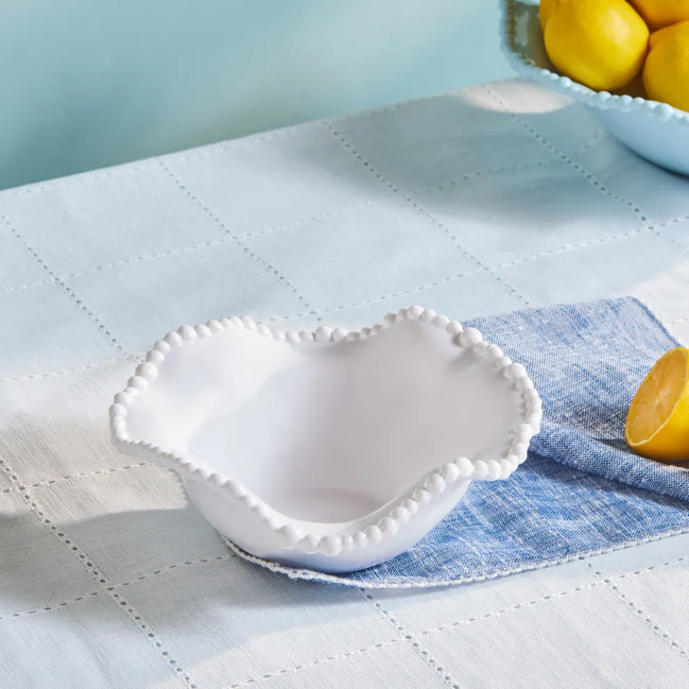 Karaca Perla Melamine Bowl, 20cm, White