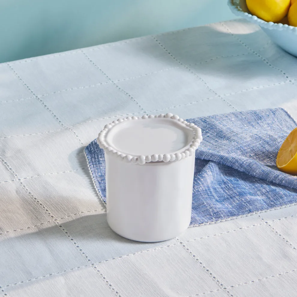 Karaca Perla Melamine Storage Container, 490ml, White