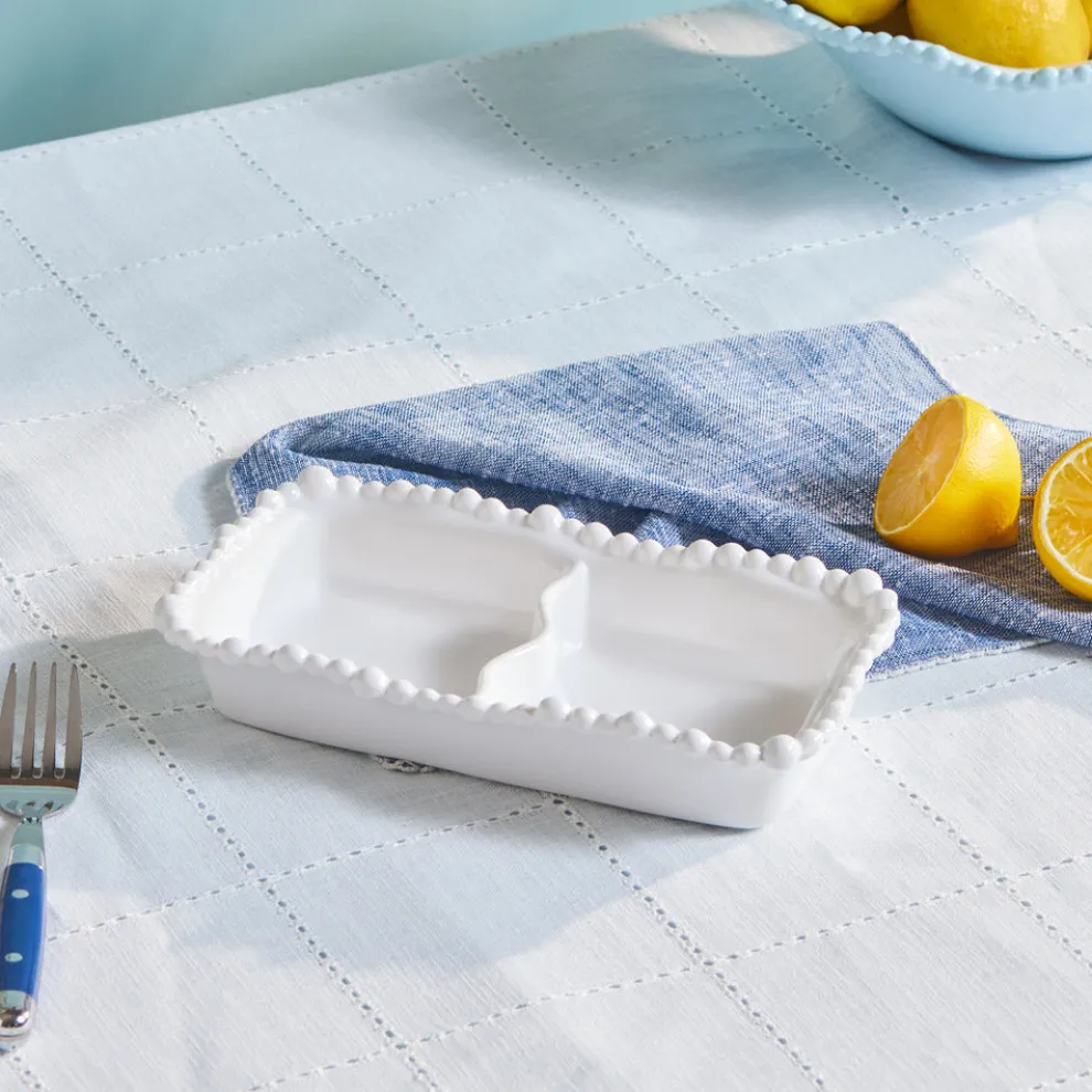 Karaca Perla Melamine Snack Bowl, 23cm, White