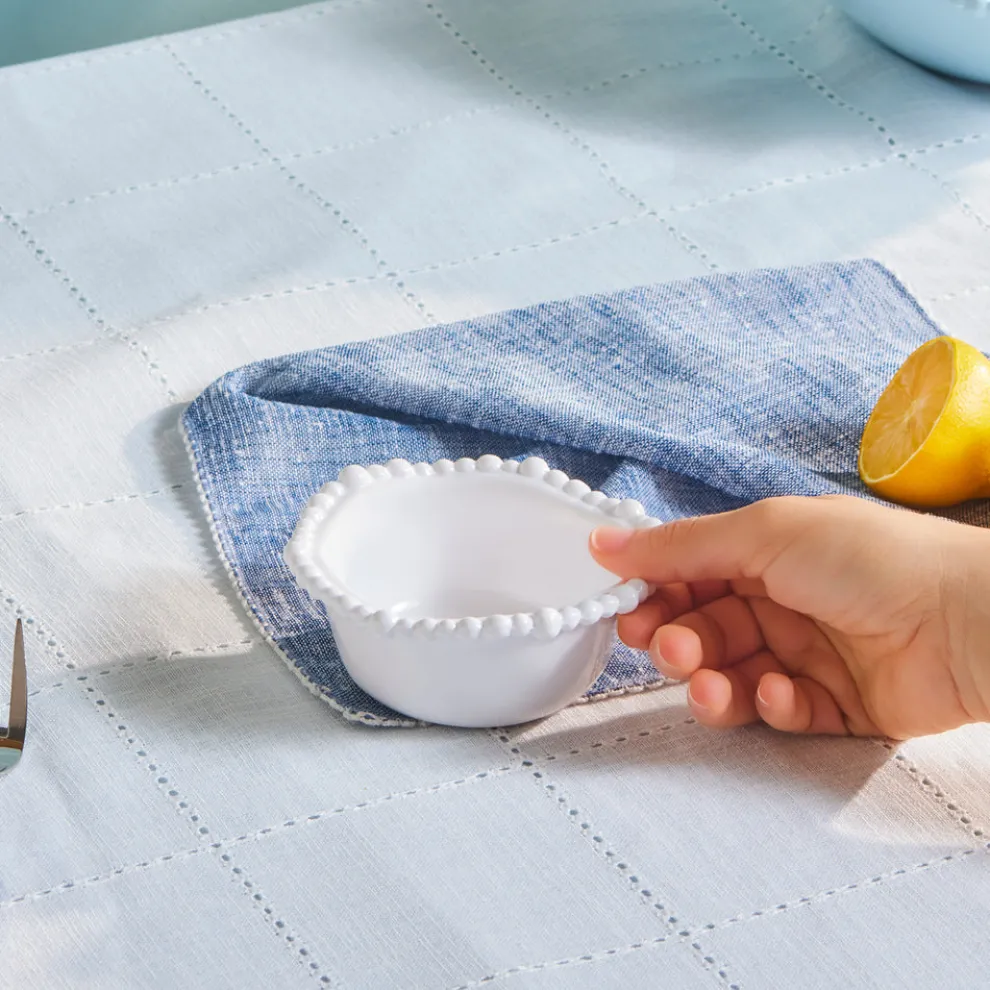 Karaca Perla Melamine Snack Bowl, 13cm, White