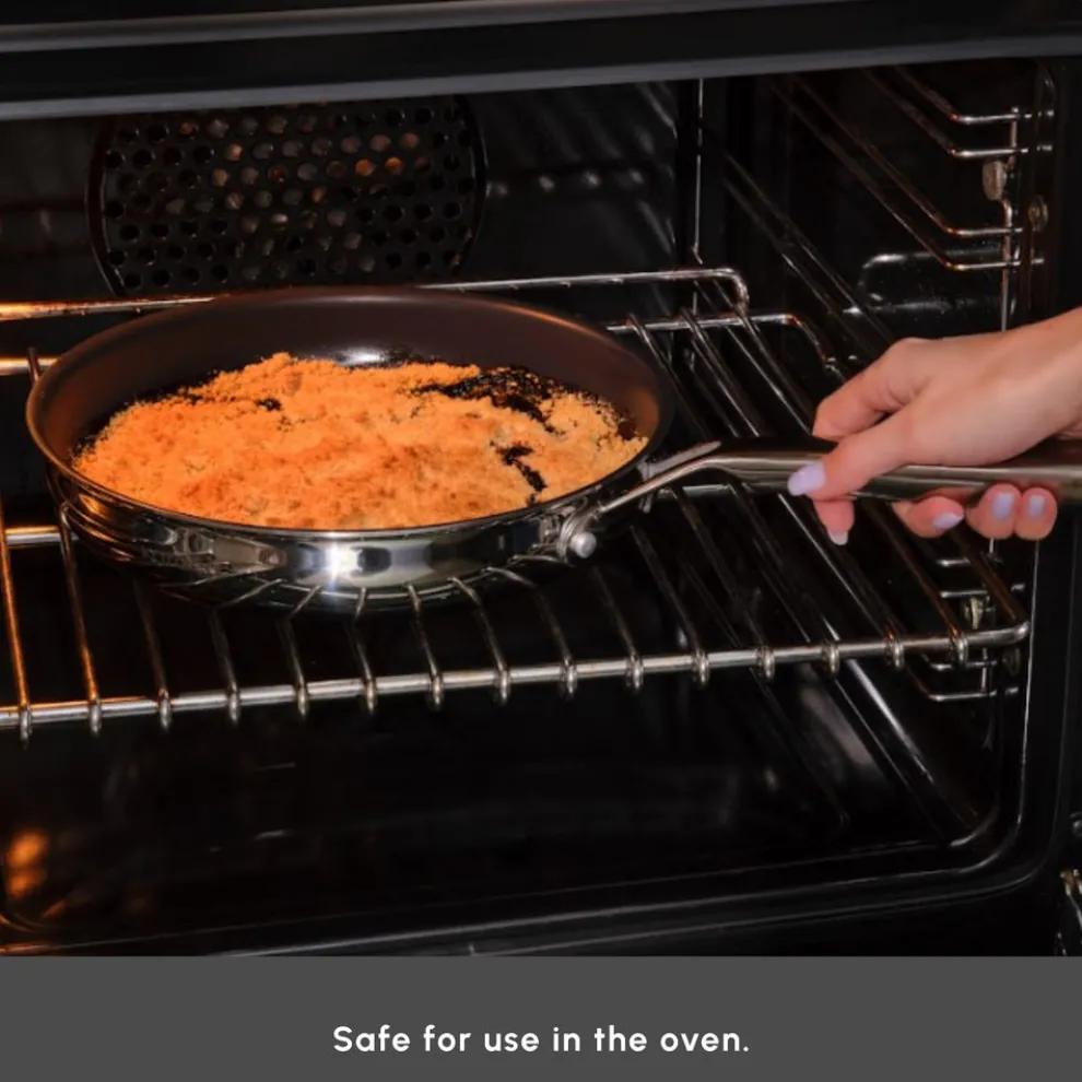 Karaca Plasma Steel 3Ply 7-Piece Non-Stick Induction Cookware Set, Silver