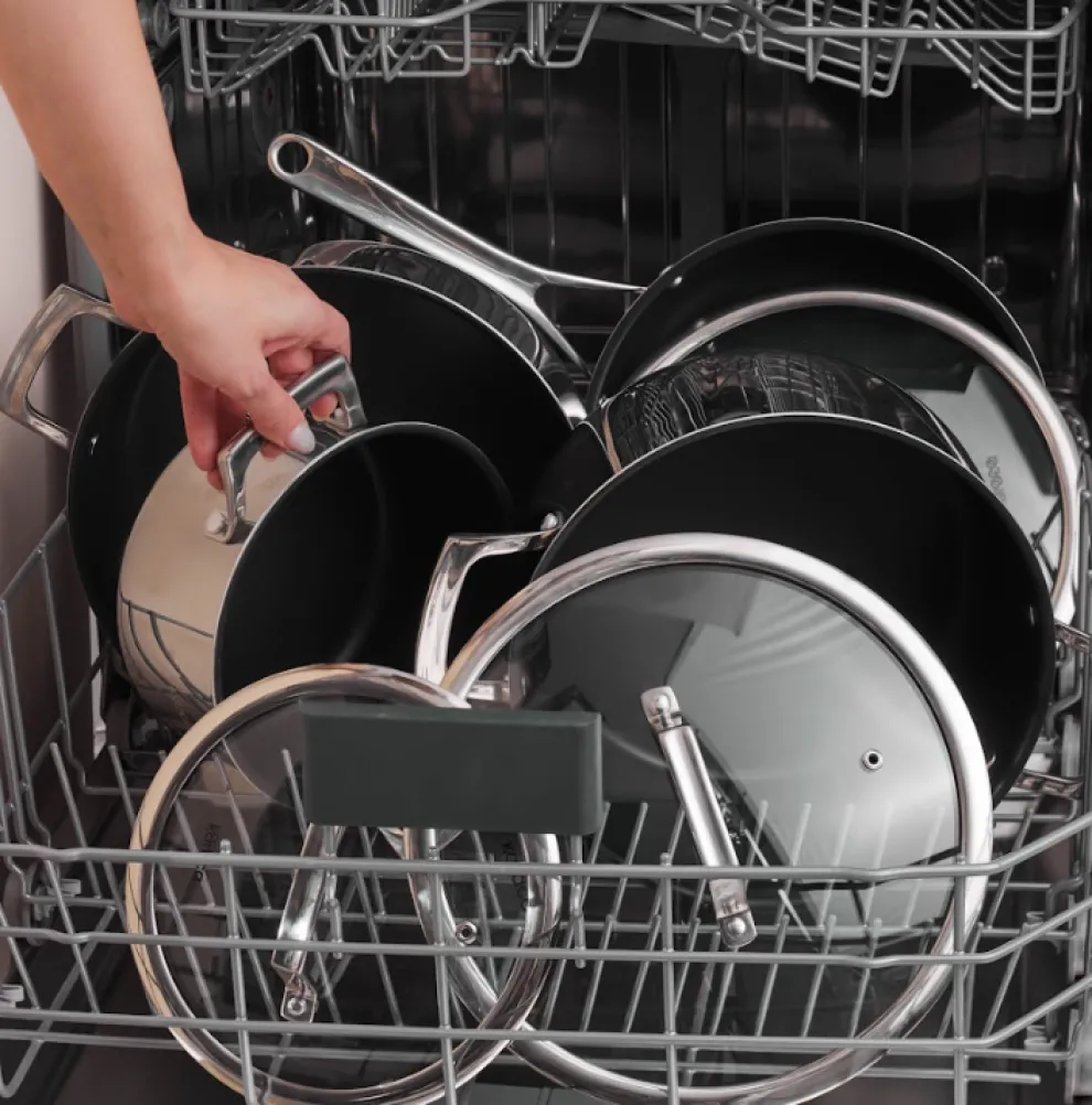 Karaca Plasma Steel 3Ply 7-Piece Non-Stick Induction Cookware Set, Silver