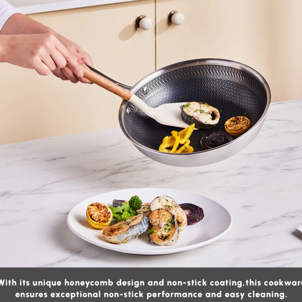 Karaca 5Ply PowerSteel 7-Piece 316+ Stainless Steel Induction Cookware Set, Silver