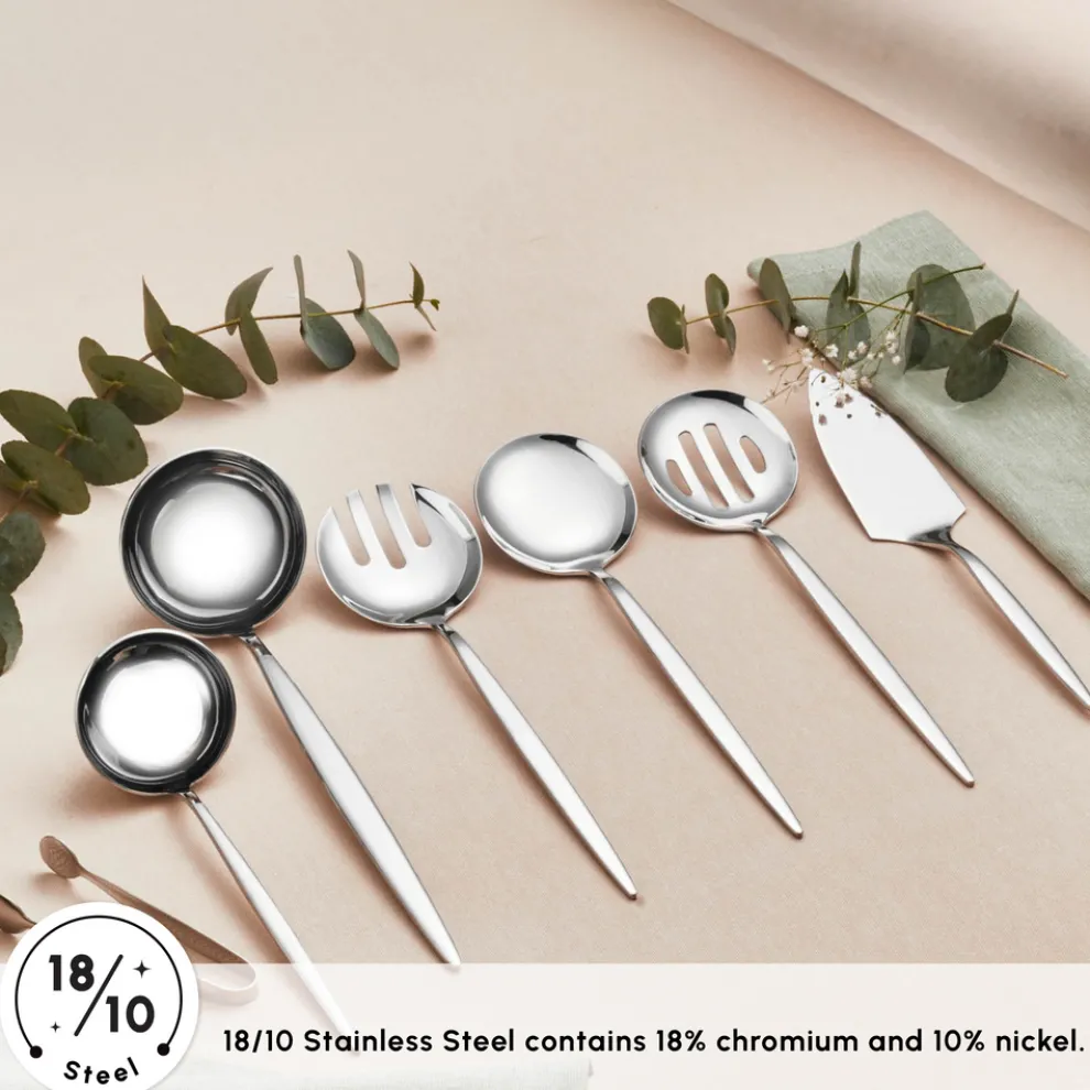 Karaca Porto 7-Piece Stainless Steel Cutlery Set, Silver