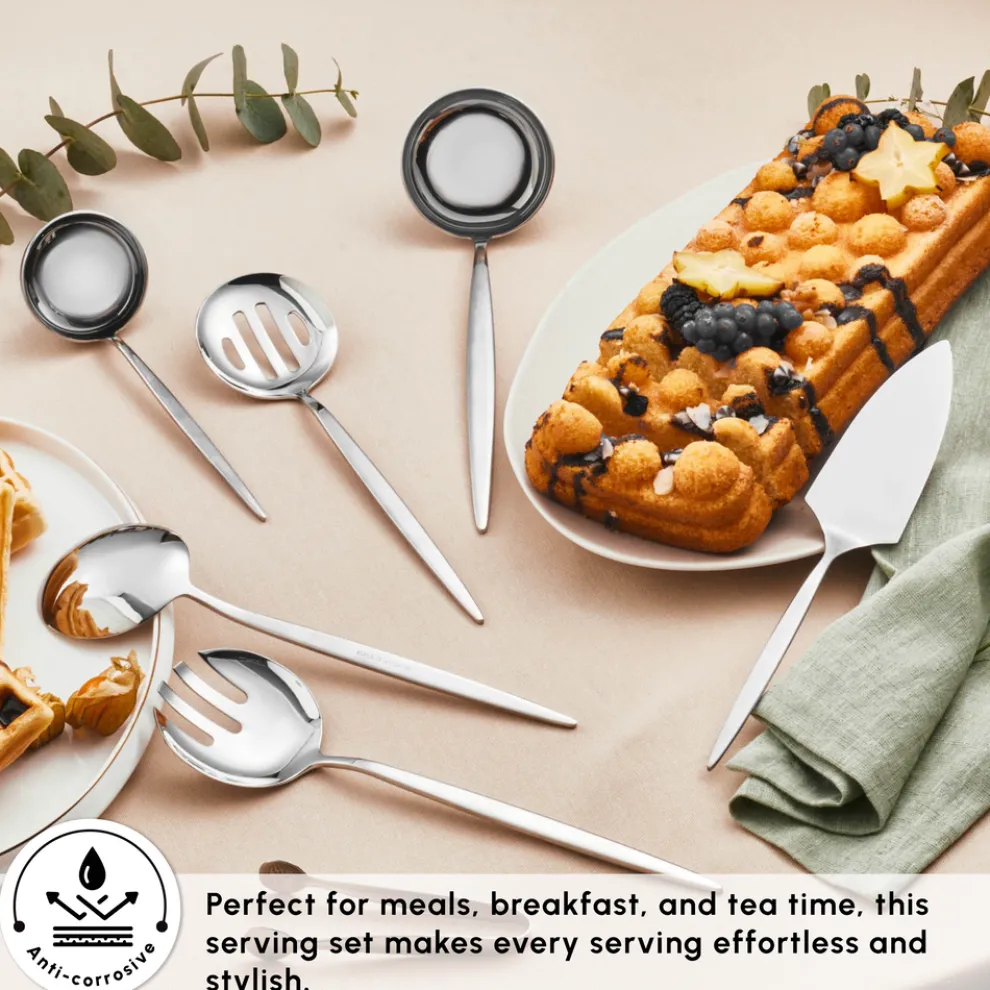 Karaca Porto 7-Piece Stainless Steel Cutlery Set, Silver