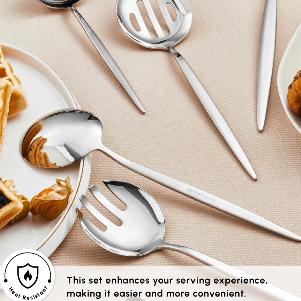 Karaca Porto 7-Piece Stainless Steel Cutlery Set, Silver