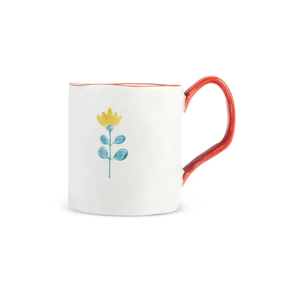 Karaca Primavera Stoneware Mug, 400ml, White