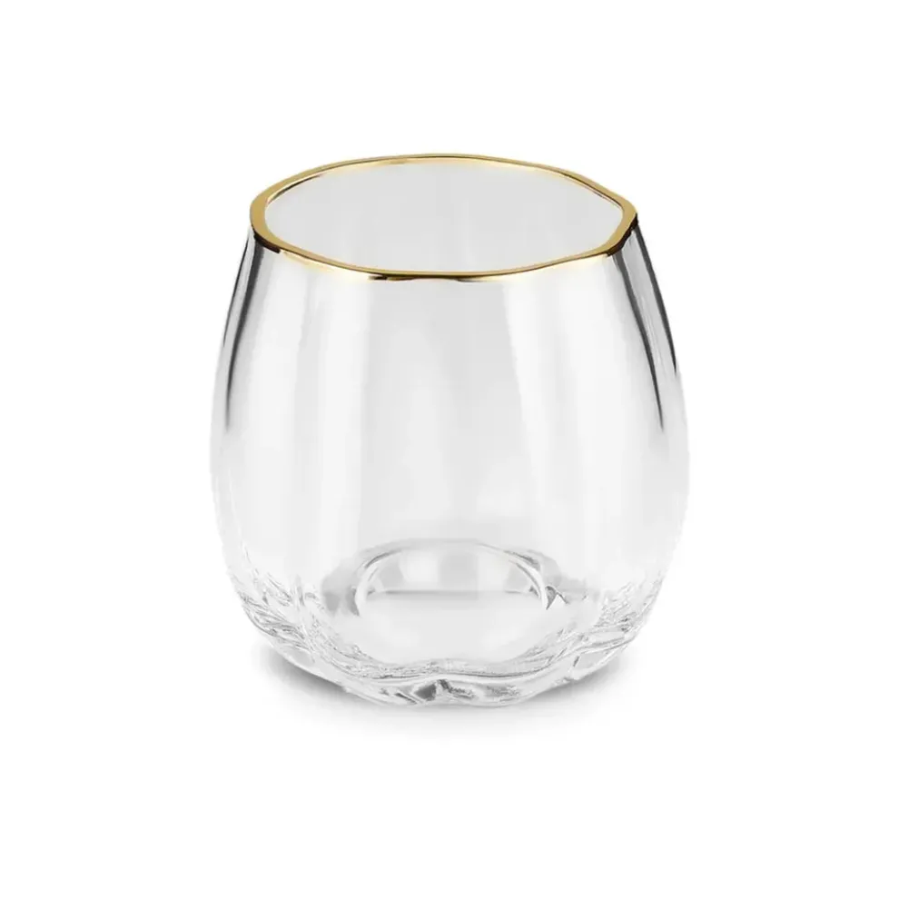 Karaca Priscilla 6-Piece Glass Set for 6 People, 380ml, Gold