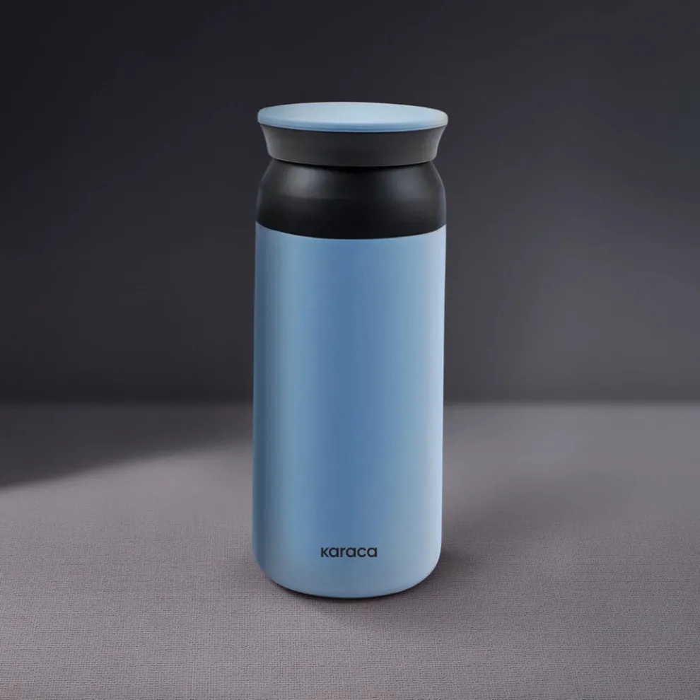 Karaca Rainbow Leak-Proof Stainless Steel Flask, 350ml, Blue