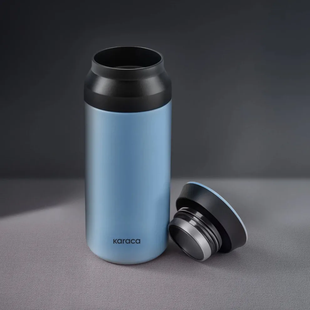 Karaca Rainbow Leak-Proof Stainless Steel Flask, 350ml, Blue
