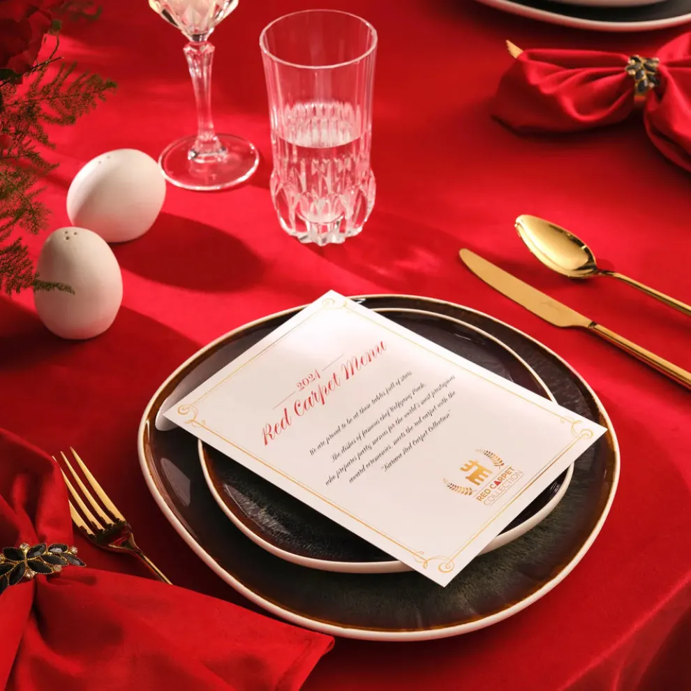 Karaca Red Carpet Collection Earth Collection New Galactic Reactive Glaze 59-Piece Dinner Set for 12 People, White