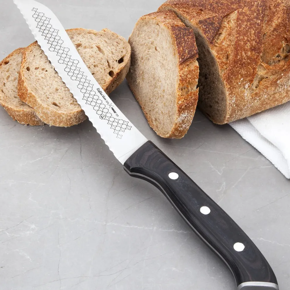 Karaca Refika Bread Knife, Black