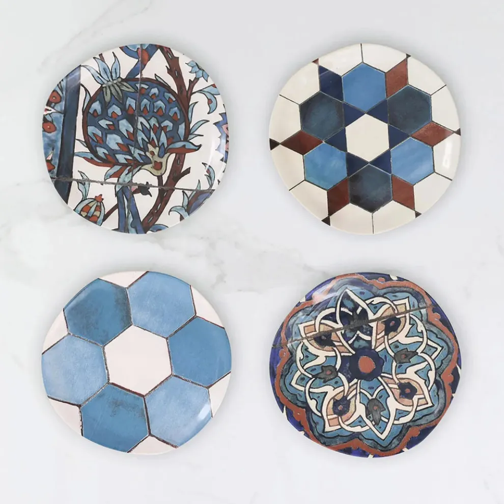 Karaca Refikadan Ceramic Serveware Set, 4 Piece, 20cm, Multi