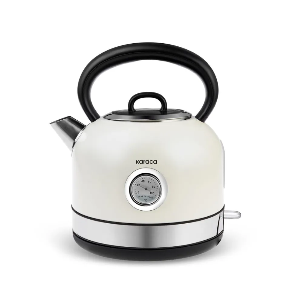 Karaca Retro 2202 Kettle, 2200W, 1,7L, Cream