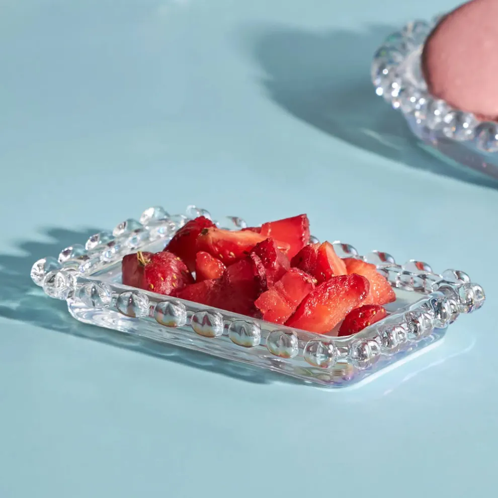 Karaca Rory Glass Snack Bowl, 10cm, Transparent