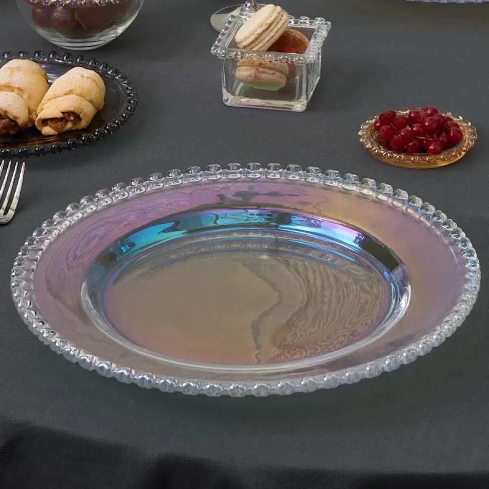 Karaca Rory Glass Placemat, 32cm, Luster